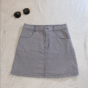 Brandy Melville Stripped Mini Skirt